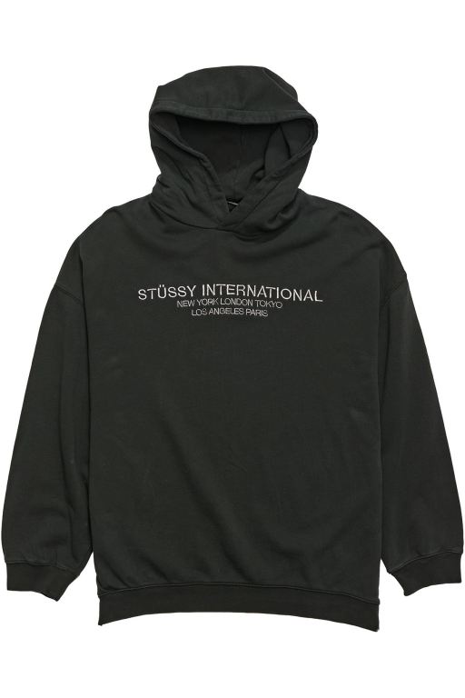 Stussy Womens INT. Embroidered Hood Leisure Sets Black - FPVUB7316